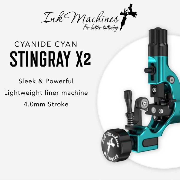 InkMachines STINGRAY X2 Tattoo Machine - 4mm stroke