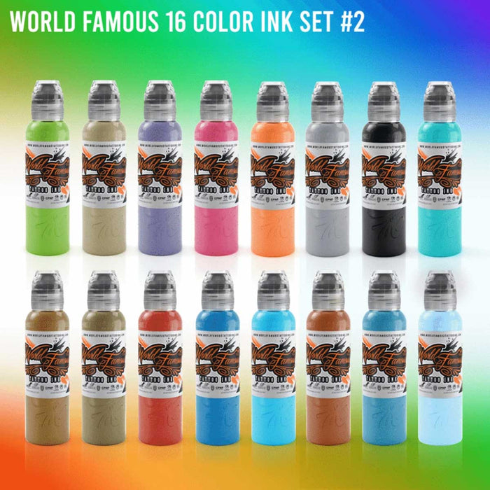 World Famous 16 Colour Ink Set #2 - 16 bottles