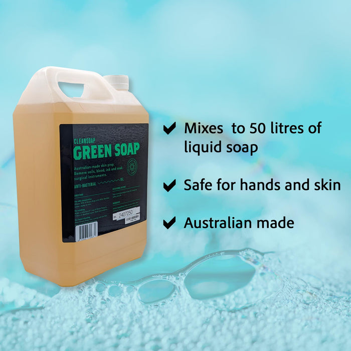 Green Soap -  Australian Made by CleanSoap (5 litre jug  = 1.3 gl)