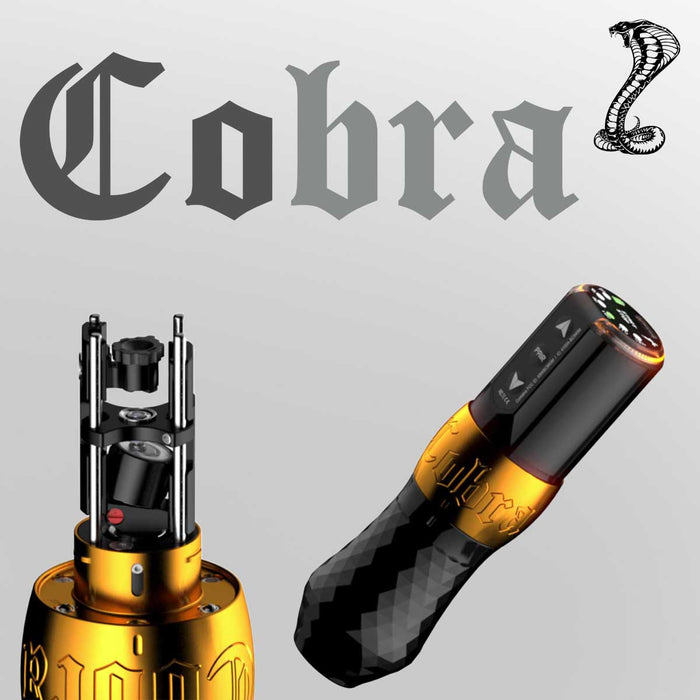 Cobra Blazing Gold Wireless Tattoo Machine from InkMachines
