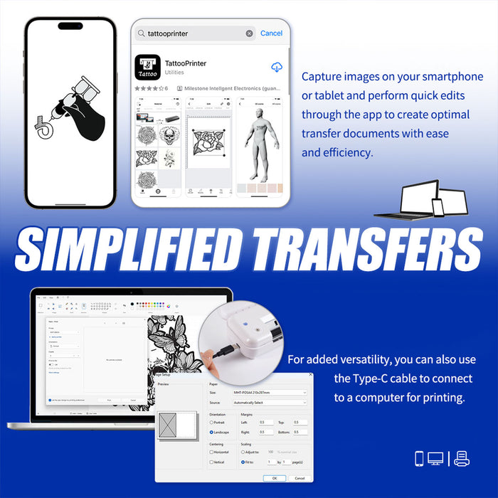 MAST Portable Wireless Thermal Stencil Printer