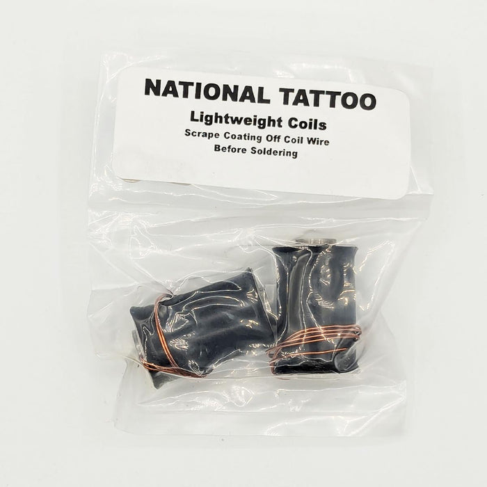 National Tattoo Supply - Original Coil Set (1 1/4" height - 6 wrap - 3/8 core)