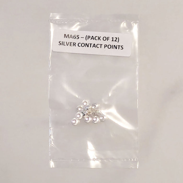 Tattoo Machine Parts - Silver Contact Points (pack of 12)