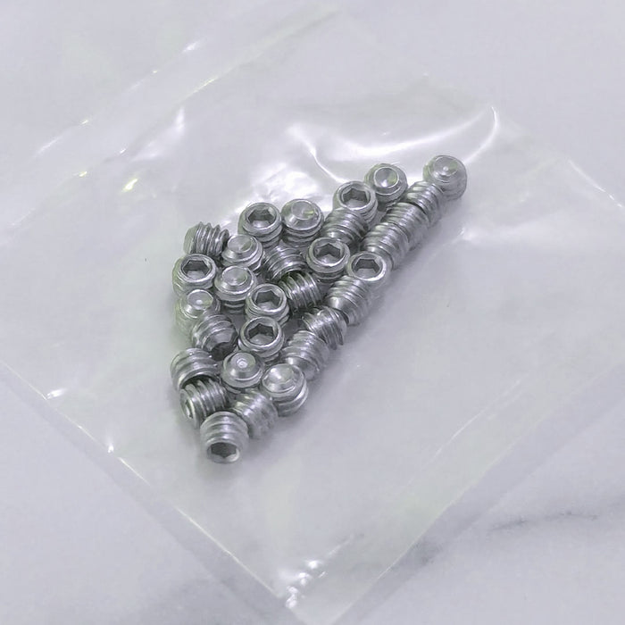 Tattoo Machine Parts - Grub Screws for Grips, Tips and Tubes (pack of 30)