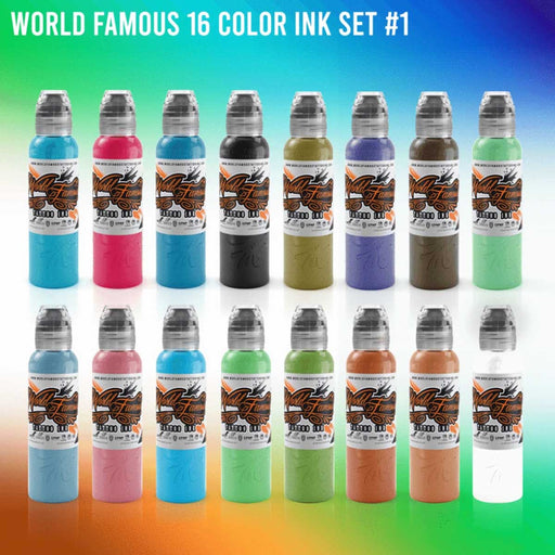 12 Color Pastel Set 1 oz | World Famous Tattoo Ink