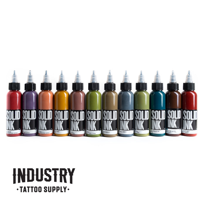 Solid Ink Opaque Earth Ink Set (12 colours) 1oz